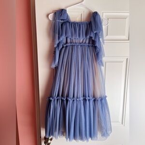 Tulle Girl Dress with off shoulder